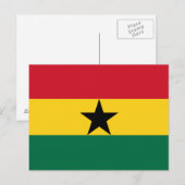 Vlag van Ghana Briefkaart (Voorkant / Achterkant)