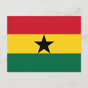 Vlag van Ghana Briefkaart