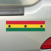 Vlag van Ghana Bumpersticker (Op auto)
