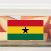Vlag van Ghana Labels (Aangebracht)
