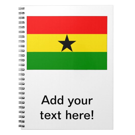 Vlag van Ghana Notitieboek (Voorkant)
