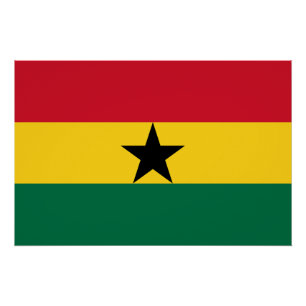 Vlag van Ghana Perfect Poster