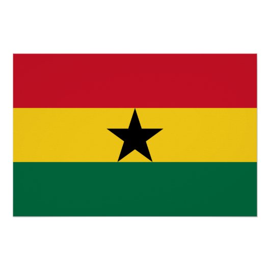 Vlag van Ghana Perfect Poster (Voorkant)