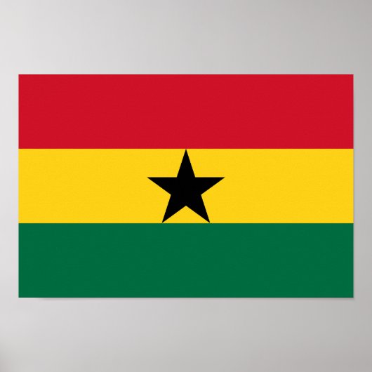 Vlag van Ghana Poster (Voorkant)
