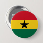 Vlag van Ghana Ronde Button 7,6 Cm (Voorkant /achterkant)