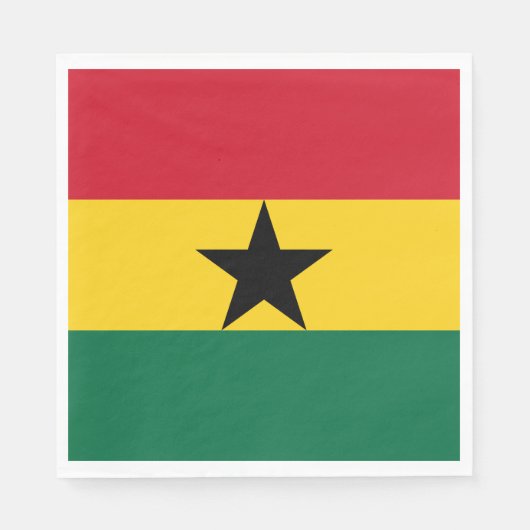 Vlag van Ghana Servet (Voorkant)
