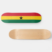 Vlag van Ghana Skateboard (Horizontaal)