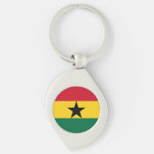 Vlag van Ghana Sleutelhanger (Voorkant)