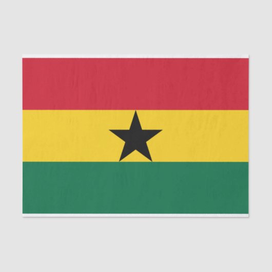 Vlag van Ghana Tissuepapier (Voorkant)