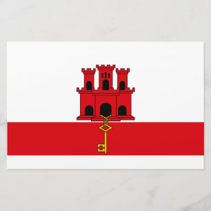 Vlag van Gibraltar Briefpapier