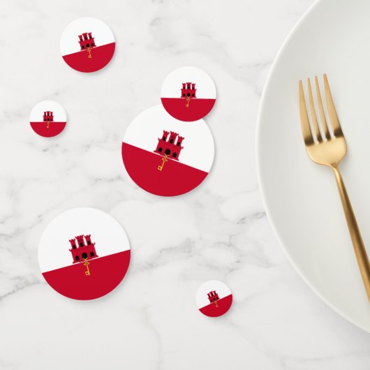 vlag van Gibraltar Confetti (Groep)