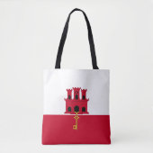 vlag van Gibraltar Draagtas (Voorkant)