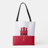 vlag van Gibraltar Draagtas (Achterkant)