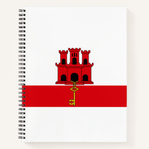 Vlag van Gibraltar Notitieboek