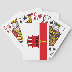 Vlag van Gibraltar Pokerkaarten