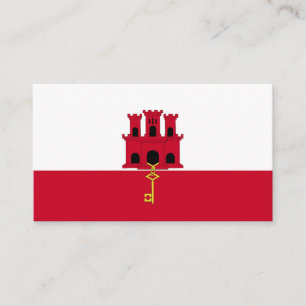vlag van Gibraltar Visitekaartje