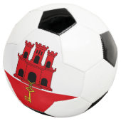 Vlag van Gibraltar Voetbal (Drie kwart)