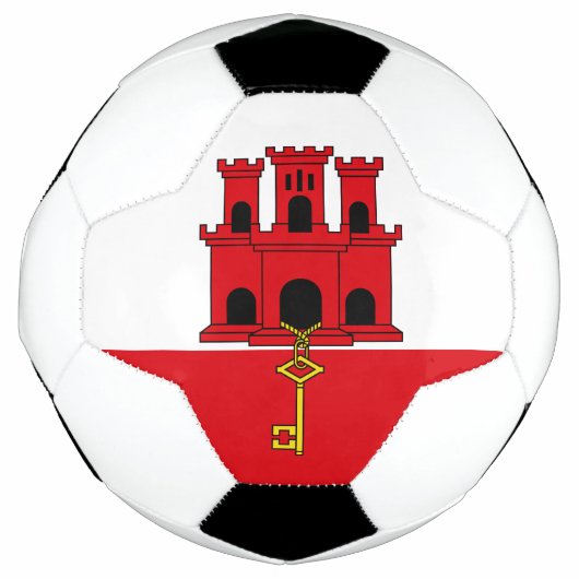 Vlag van Gibraltar Voetbal (Voorkant)
