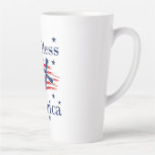 Vlag van God Bless America Latte Mok (Rechts)