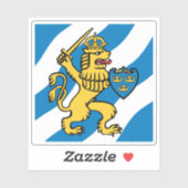 Vlag van Göteborg, Zweden Sticker (Vel)