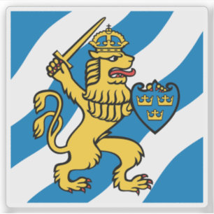 Vlag van Göteborg, Zweden Sticker