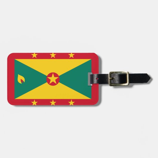 Vlag van Grenada Easy ID Personal Bagagelabel (Voorkant horizontaal)