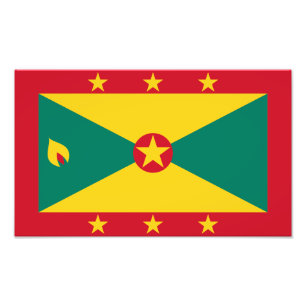 Vlag van Grenada Foto Afdruk