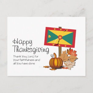 Vlag van Grenada   GRENADIAANSE THANKSGIVING Briefkaart