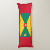 Vlag van Grenada Lichaamskussen (Achterkant (Verticaal))