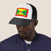 vlag van grenada - naam trucker pet (In situ)