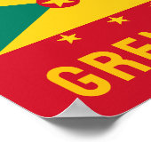 Vlag van Grenada Poster (Hoek)