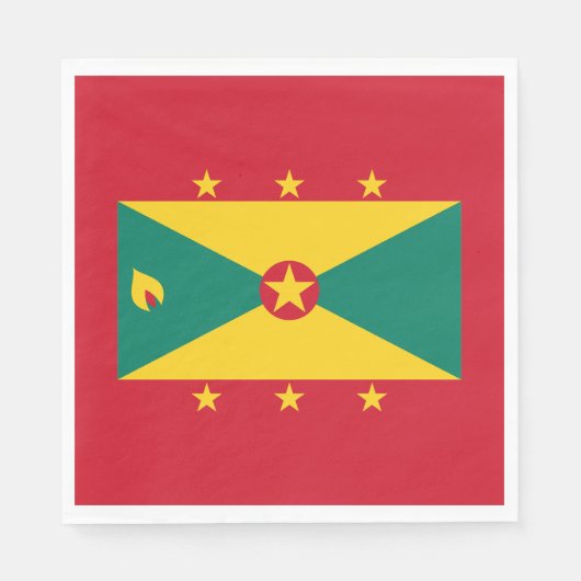 Vlag van Grenada Servet (Voorkant)