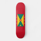Vlag van Grenada Skateboard (Voorkant)