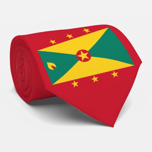 Vlag van Grenada Stropdas (Opgerold)