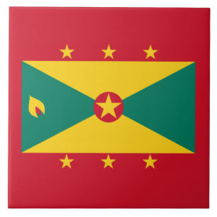 Vlag van Grenada Tegeltje