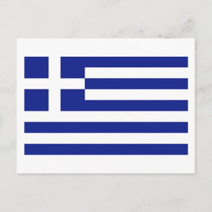 Vlag van Griekenland Briefkaart