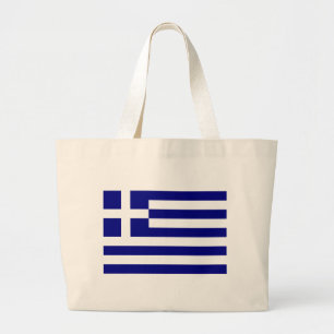 Vlag van Griekenland Grote Tote Bag
