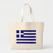Vlag van Griekenland Grote Tote Bag (Voorkant)
