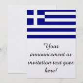 Vlag van Griekenland Kaart (Voorkant / Achterkant)