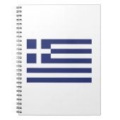 Vlag van Griekenland Notitieboek (Voorkant)