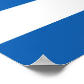 Vlag van Griekenland Poster (Hoek)