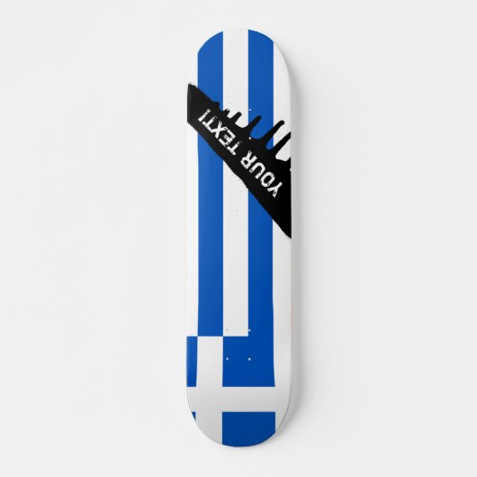 Vlag van Griekenland Skateboard (Voorkant)