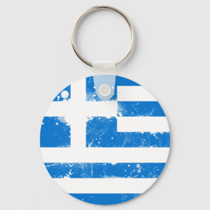 Vlag van Griekenland Sleutelhanger