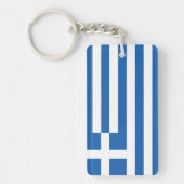 Vlag van Griekenland Sleutelhanger (Voorkant)