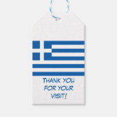 Vlag van Griekenland souvenir Cadeaulabel (Voorkant)