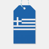 Vlag van Griekenland souvenir Cadeaulabel (Achterkant)