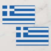 Vlag van Griekse Visitekaartjes (Voorkant / Achterkant)