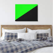 Vlag van groen anarchisme canvas afdruk (Insitu (Slaapkamer))