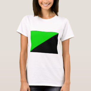 Vlag van groen anarchisme t-shirt