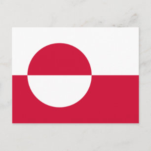 Vlag van Groenland Briefkaart